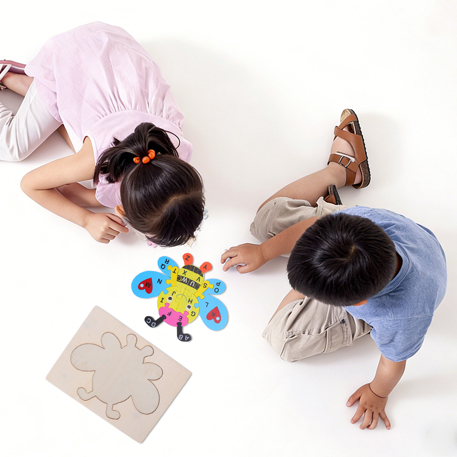 Abc Kids Early Education - 1 juego de rompecabezas de madera