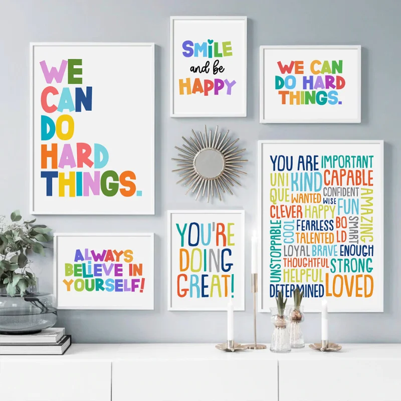 Kids Education Motivation - Cuadro de Pintura de Diamantes con