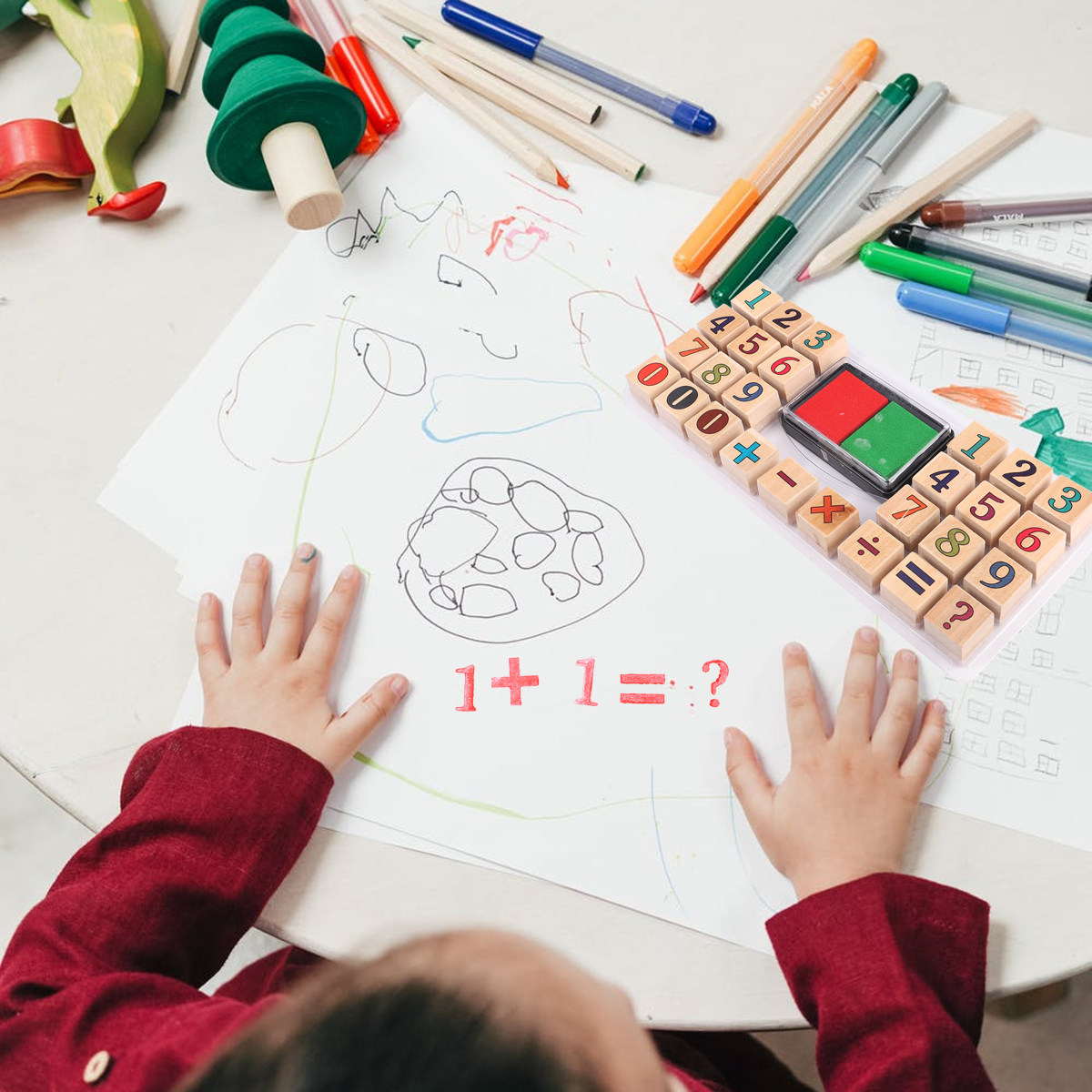 1 juego de sellos numéricos de - Kids Education Number reseña y precio