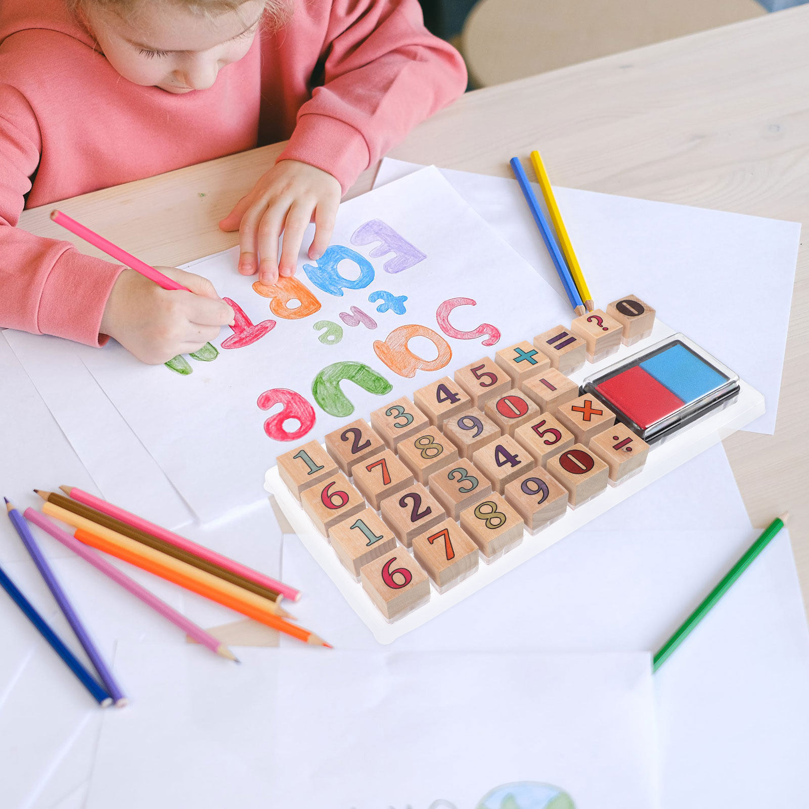 1 juego de sellos numéricos de - Kids Education Number reseña y precio