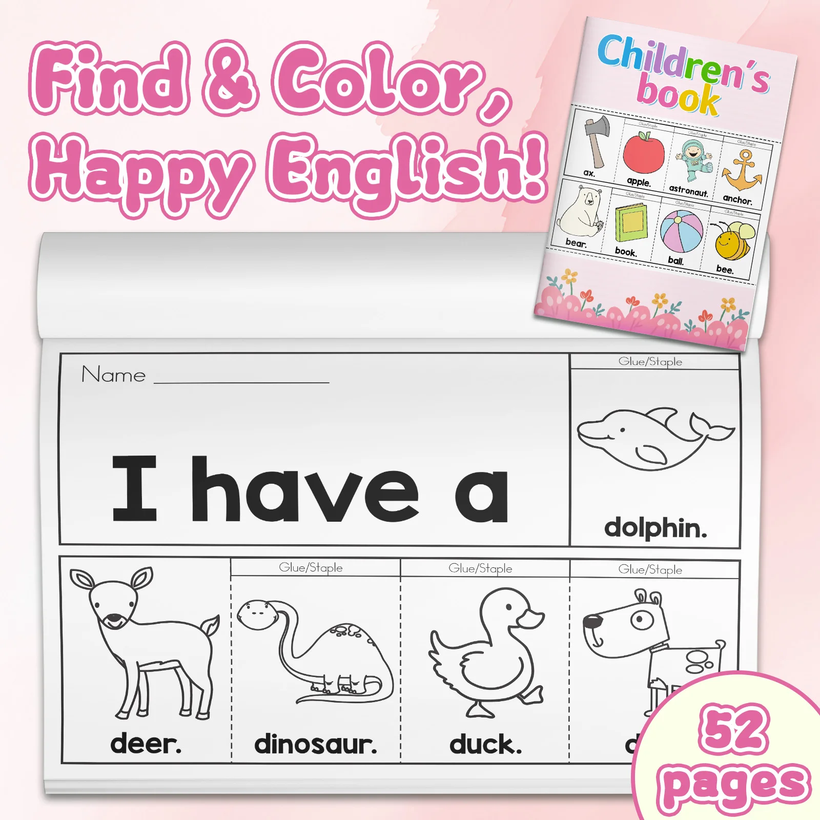 Cuaderno de colorear con palab - Kids Education Activities reseña y precio